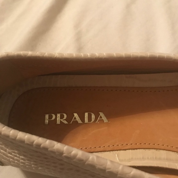 PRADA Ivory Crocodile Driving Shoe/Loafer/Moccasin - Picture 5 of 8